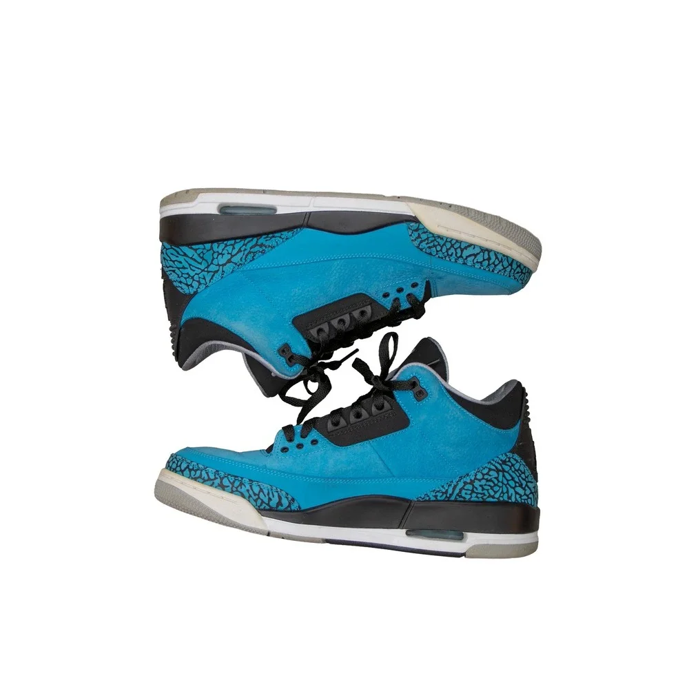 Nike Air Jordan 3 Retro Powder Blue 136064-406 Men's Size US 10.5 UK 9.5 EU 44.5